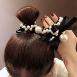 パールリボンヘアゴム