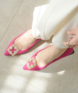 パール&ビジューチャーム付マルチウェイパンプス