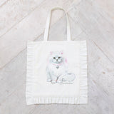 おすまし猫ちゃんフリルトートバッグ