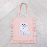 おすまし猫ちゃんフリルトートバッグ