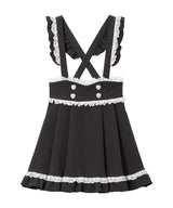 ときめきハートビジューレーススカート