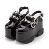 ハートビジュー厚底スニーカーサンダル