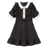 キラキラビジューフリルアフタヌーンティーワンピ