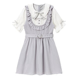 お茶会フリルハートリボンワンピース