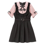 お茶会フリルハートリボンワンピース