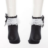 【メール便】リボンレースフリルショートソックス