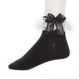 【メール便】リボンレースフリルショートソックス
