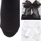 【メール便】リボンレースフリルショートソックス