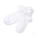 【メール便】リボンレースフリルショートソックス