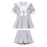 セーラーレースリボンセットアップ