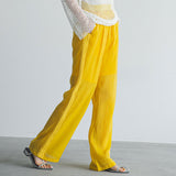 【メール便】シアーラインタックワイドパンツ