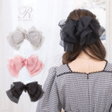 ビッグリボンシフォンバレッタ