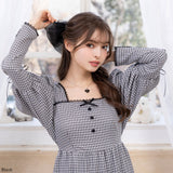 ビッグリボンシフォンバレッタ