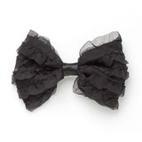 チュールフリルリボンバレッタ