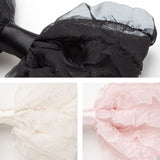 チュールフリルリボンバレッタ