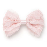 チュールフリルリボンバレッタ