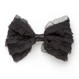 チュールフリルリボンバレッタ