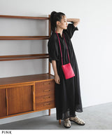 フェイクレザーポケットショルダー