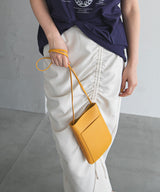 フェイクレザーポケットショルダー