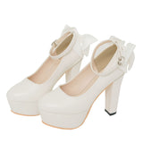 定番バックリボンパンプス 【ギャル】【セクシー】【大きいサイズ有】