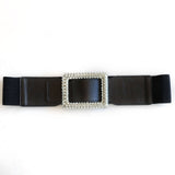 スクエアビジューゴージャス太ゴムベルト