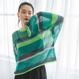 カラフルボーダーシアーサマーニット