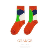 【メール便】幾何学アートカラーソックス 【靴下】