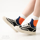 【メール便】幾何学アートカラーソックス 【靴下】