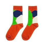 【メール便】幾何学アートカラーソックス 【靴下】