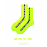 【メール便】ラインアクセントネオンカラーソックス 【靴下】