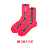 【メール便】ラインアクセントネオンカラーソックス 【靴下】