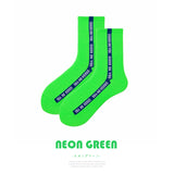 【メール便】ラインアクセントネオンカラーソックス 【靴下】