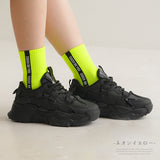 【メール便】ラインアクセントネオンカラーソックス 【靴下】