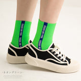 【メール便】ラインアクセントネオンカラーソックス 【靴下】