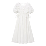 【新春セール】ナローリボンショルダーフリルワンピース