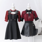 選べるデザインサイドプリーツスカート