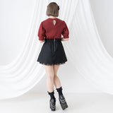 選べるデザインサイドプリーツスカート