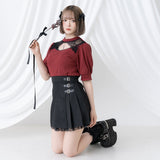 選べるデザインサイドプリーツスカート