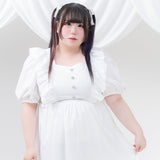 ナローリボンショルダーフリルワンピース