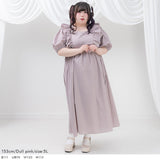 ナローリボンショルダーフリルワンピース