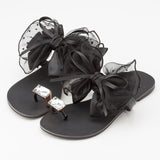 ドットチュールリュバンサンダル