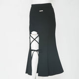 スリットストレッチマーメイドスカート【大きいサイズ有】
