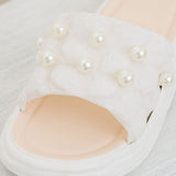 パール厚底サンダル