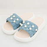 パール厚底サンダル