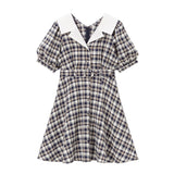 オープンカラーオトナフレンチワンピース