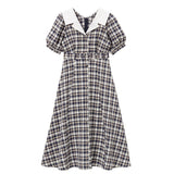 オープンカラーオトナフレンチワンピース