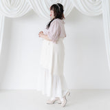 【メール便】リボンビジューフリル襟ブラウス