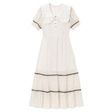 チュールセーラーカラーワンピース