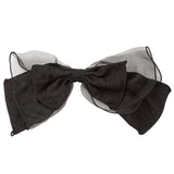 オーガンジーエンボスリボンバレッタ