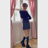 アソートチェック柄台形スカート